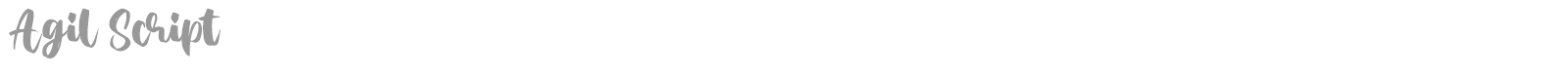 Agil Script font preview